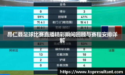 昂仁县足球比赛直播精彩瞬间回顾与赛程安排详解